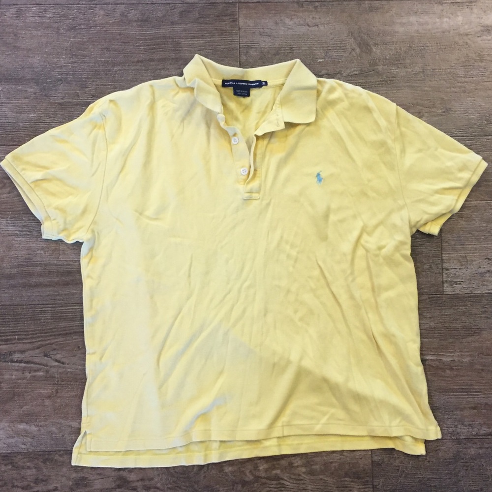 Vintage Ralph Lauren yellow polo